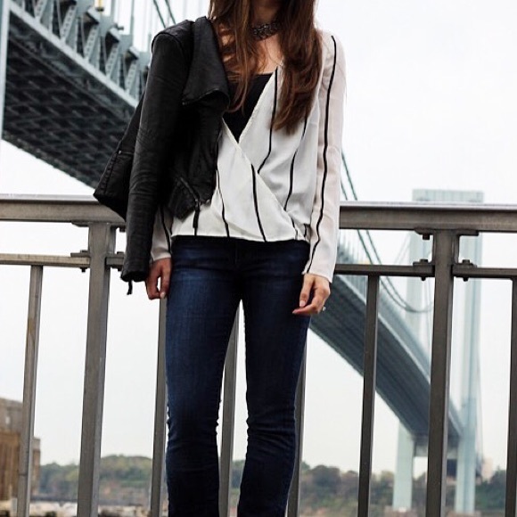 Striped Chiffon blouse - Picture 2 of 2